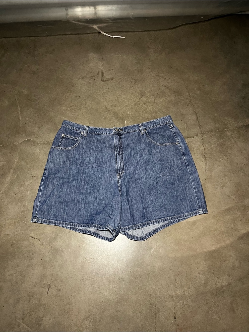 High Sierra Medium Blue Denim High-Rise Shorts